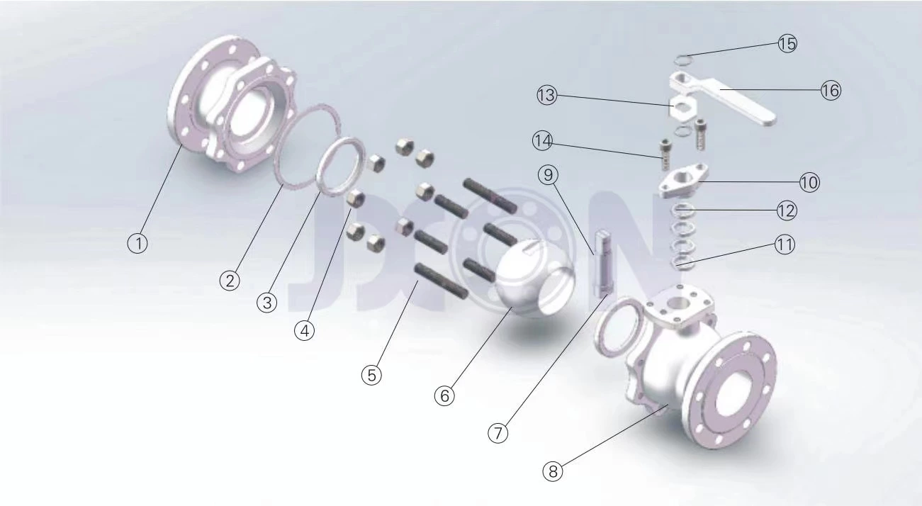 Valvola a sfera flottante con sede morbida