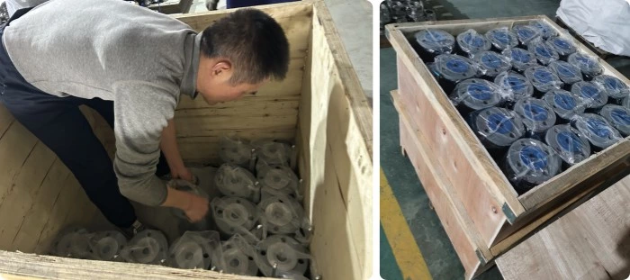 Valvola a sfera flangiata flottante con sede metallica